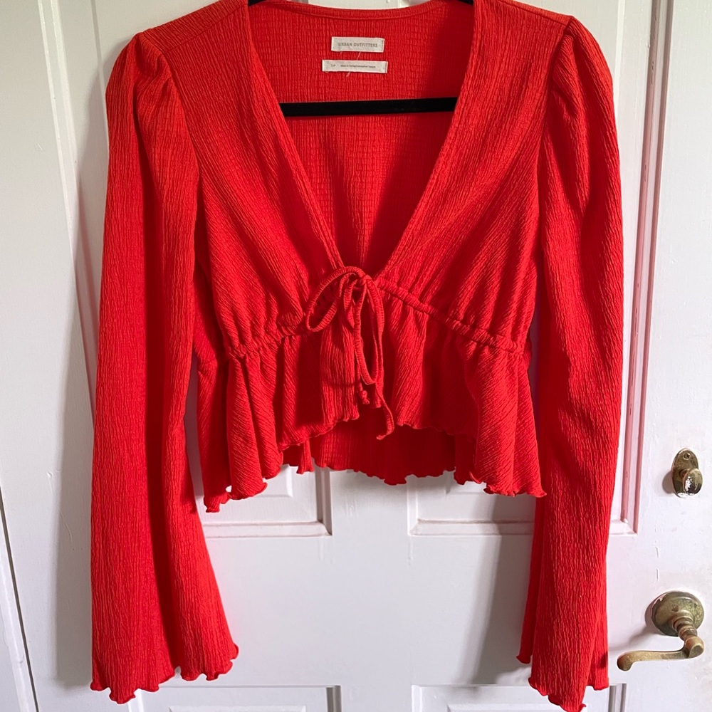 Red blouse